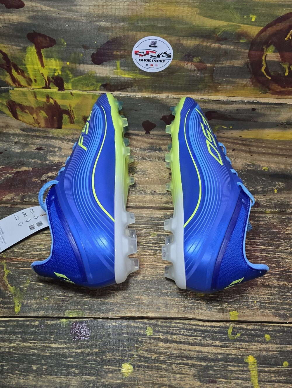 Adidas Messi F50 Elite FG Soccer Cleats Blue  Size 6Y = Women 7 JP7450 New - Picture 5 of 8